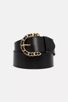 Кожаный ремень Luisa Spagnoli, черный