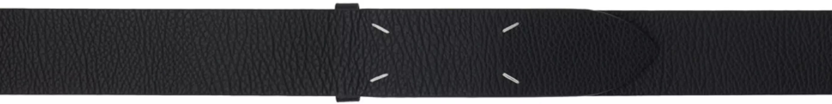 Кожаный ремень Maison Margiela, черный