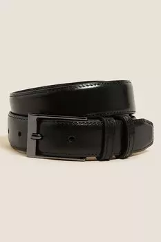 Кожаный ремень Marks & Spencer, черный