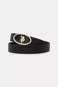 Кожаный ремень Marshall U.S. Polo Assn., черный