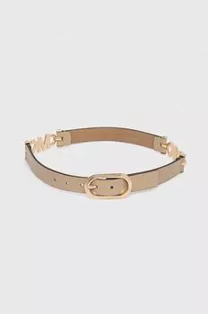 Кожаный ремень MICHAEL Michael Kors, бежевый