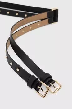 Кожаный ремень Michael Michael Kors, черный