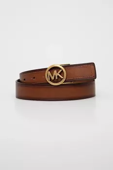 Кожаный ремень Michael Michael Kors, коричневый