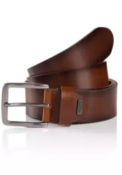Кожаный ремень MONTI "BOSTON", в деревенском стиле, коричневый
