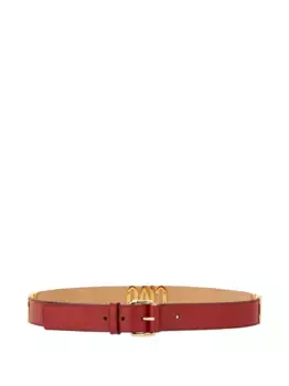Кожаный ремень Moschino, красный