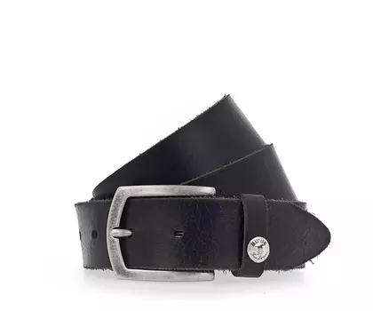 Кожаный ремень Mustang, черный