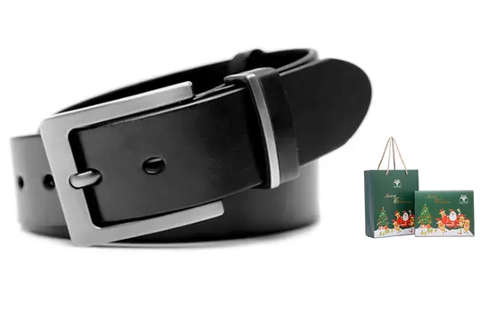 Кожаный ремень мужской Ace Paul, Black 520 Box Limited Edition