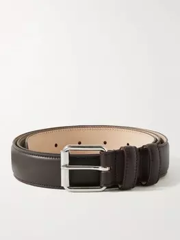 Кожаный ремень Paris шириной 3 см A.P.C., коричневый