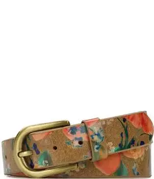 Кожаный ремень Patricia Nash Vietri Apricot Blossoms, оранжевый