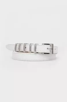 Кожаный ремень Patrizia Pepe, белый