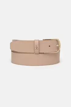 Кожаный ремень Patrizia Pepe, бежевый
