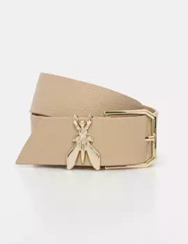 Кожаный ремень Patrizia Pepe, бежевый