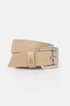 Кожаный ремень Patrizia Pepe, бежевый
