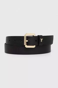 Кожаный ремень Patrizia Pepe, черный