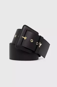 Кожаный ремень Patrizia Pepe, черный