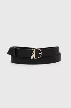 Кожаный ремень Patrizia Pepe, черный