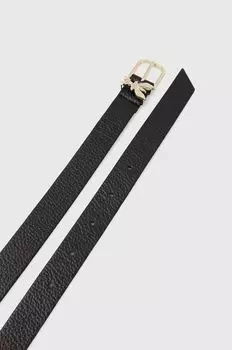Кожаный ремень Patrizia Pepe, черный