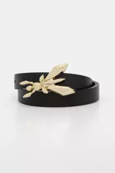 Кожаный ремень Patrizia Pepe, черный