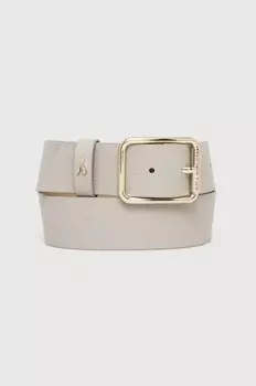 Кожаный ремень Patrizia Pepe, серый