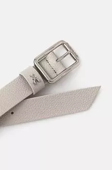 Кожаный ремень Patrizia Pepe, серый