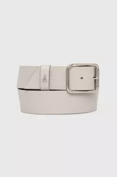 Кожаный ремень Patrizia Pepe, серый