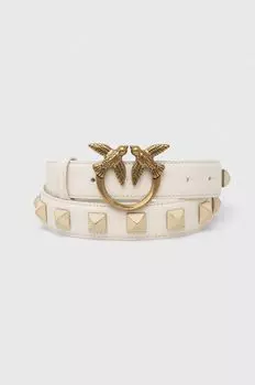 Кожаный ремень Pinko, белый