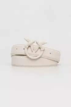 Кожаный ремень Pinko, белый