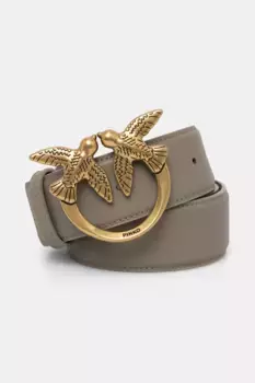 Кожаный ремень Pinko, бежевый