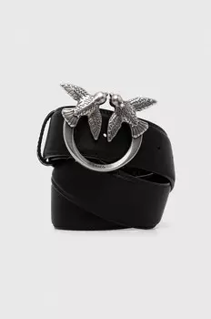 Кожаный ремень Pinko, черный