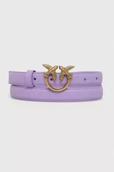 Кожаный ремень Pinko, фиолетовый