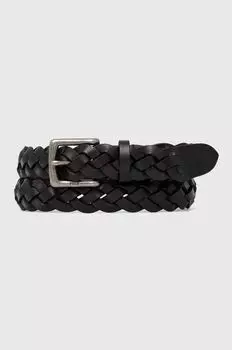 Кожаный ремень Polo Ralph Lauren, черный