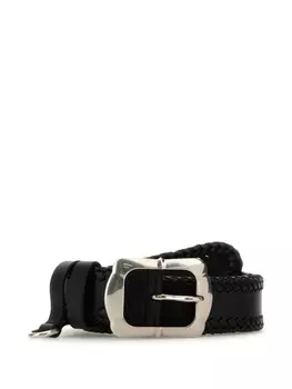 Кожаный ремень Prada, черный