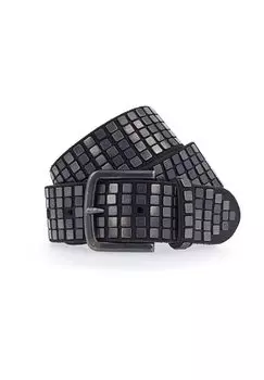 Кожаный ремень Quinn с заклепками B.BELT, черный