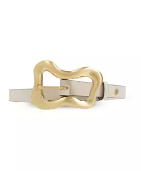 Кожаный ремень Rag & Bone, бежевый