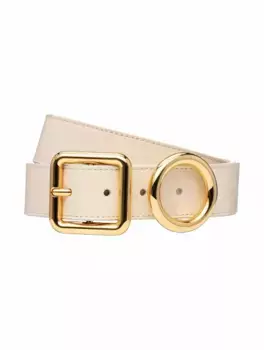 Кожаный ремень Regalo Jacquemus, белый