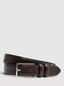 Кожаный ремень Reiss Dante, шоколадный