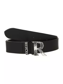 Кожаный ремень REPLAY Belt, черный