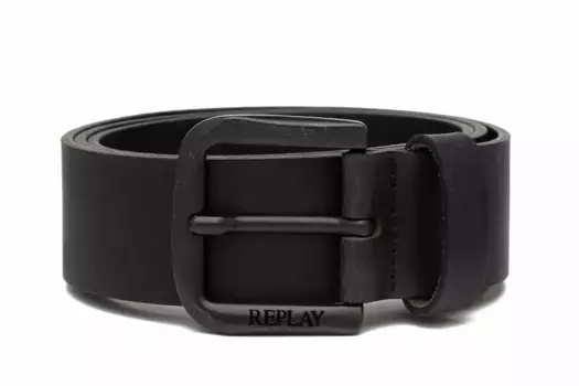 Кожаный ремень Replay, черный