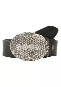 Кожаный ремень RETTUNGSRING by showroom 019° Belt Masterlux, черный