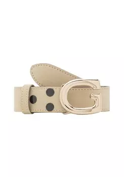 Кожаный ремень RETTUNGSRING by showroom 019° Belt Alaska, белый