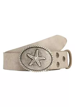 Кожаный ремень RETTUNGSRING by showroom 019° Belt Gump, коричневый