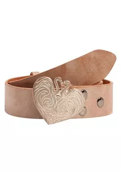 Кожаный ремень RETTUNGSRING by showroom 019° Belt, светло-коричневый