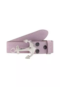 Кожаный ремень RETTUNGSRING by showroom 019° Belt Alaska, фиолетовый