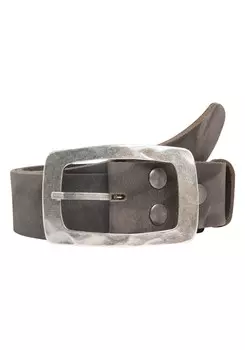 Кожаный ремень RETTUNGSRING by showroom 019° Belt, серый