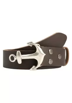 Кожаный ремень RETTUNGSRING by showroom 019° Belt Anker, коричневый