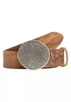 Кожаный ремень RETTUNGSRING by showroom 019° Belt, коричневый
