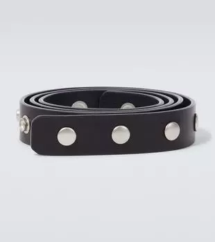 Кожаный ремень Rick Owens, черный