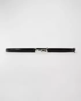 Кожаный ремень с двойной застежкой Toteme