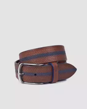 Кожаный ремень с гравировкой Miguel Bellido, цвет default