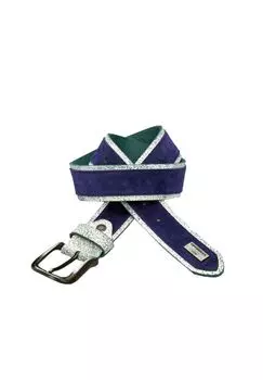 Кожаный ремень с крутыми блестящими деталями CIPO & BAXX, зеленый